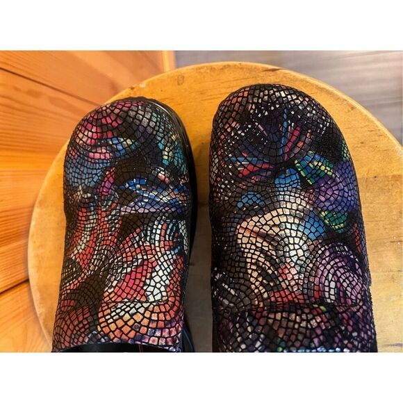 KLOGS Women's Leather Nursing Clogs Multicolor Size 7M - Picture 6 of 9